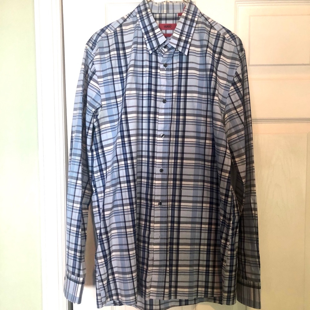 Hugo Boss Plaid Button Down